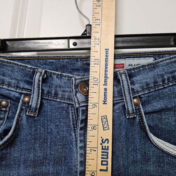 Wrangler Jeans Men's 29x30 (30x29) Blue Relaxed Boot Mid-Rise Medium Wash - Picture 8 of 10